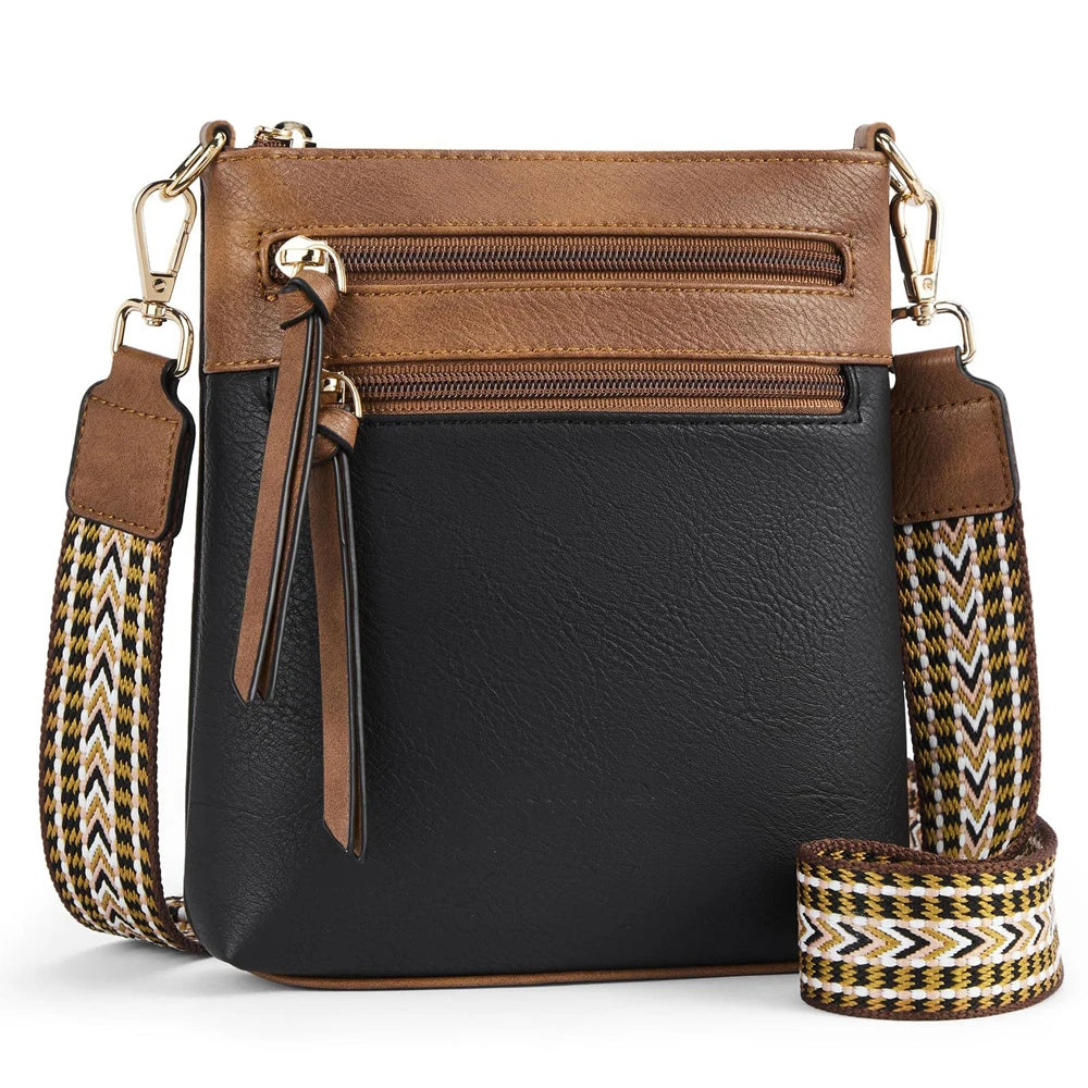 The Double-Zip Mini Crossbody, product photograph for the SIX7 handbag collection