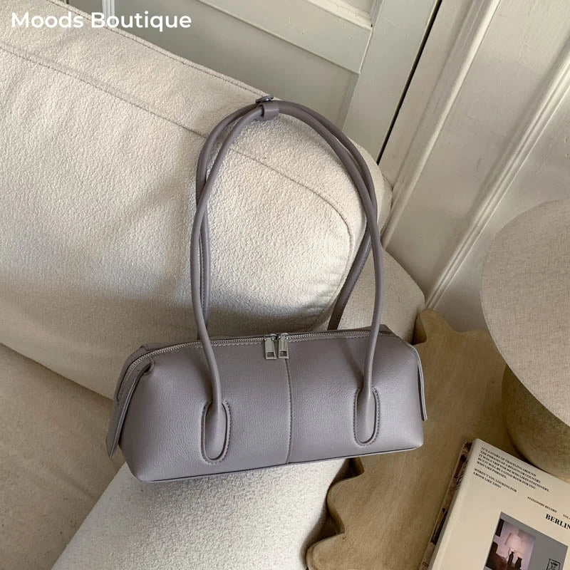 The Structured Baguette Shoulder Bag, product photograph for the SIX7 handbag collection