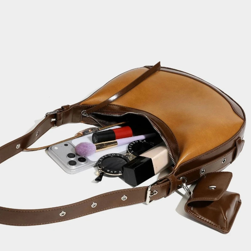 The Crescent PU Shoulder Bag
