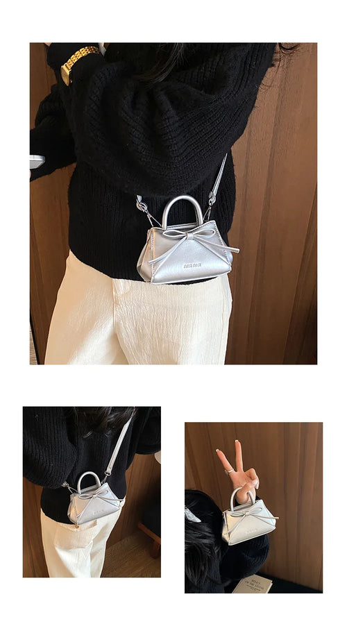 The Bow-Detail Mini Satchel