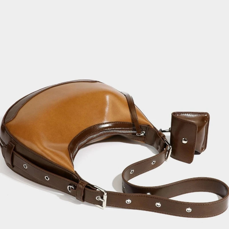 The Crescent PU Shoulder Bag