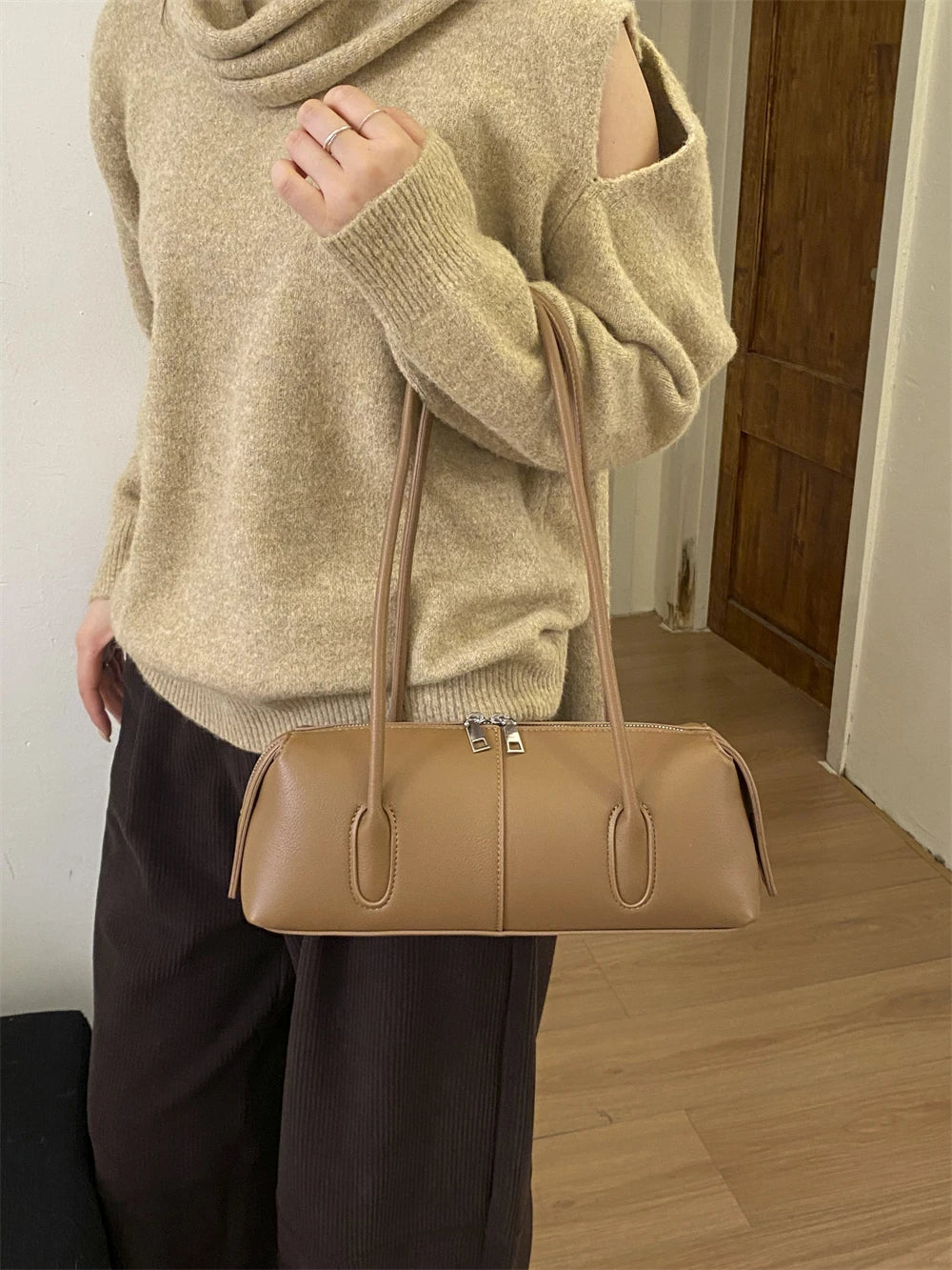 The Structured Baguette Shoulder Bag